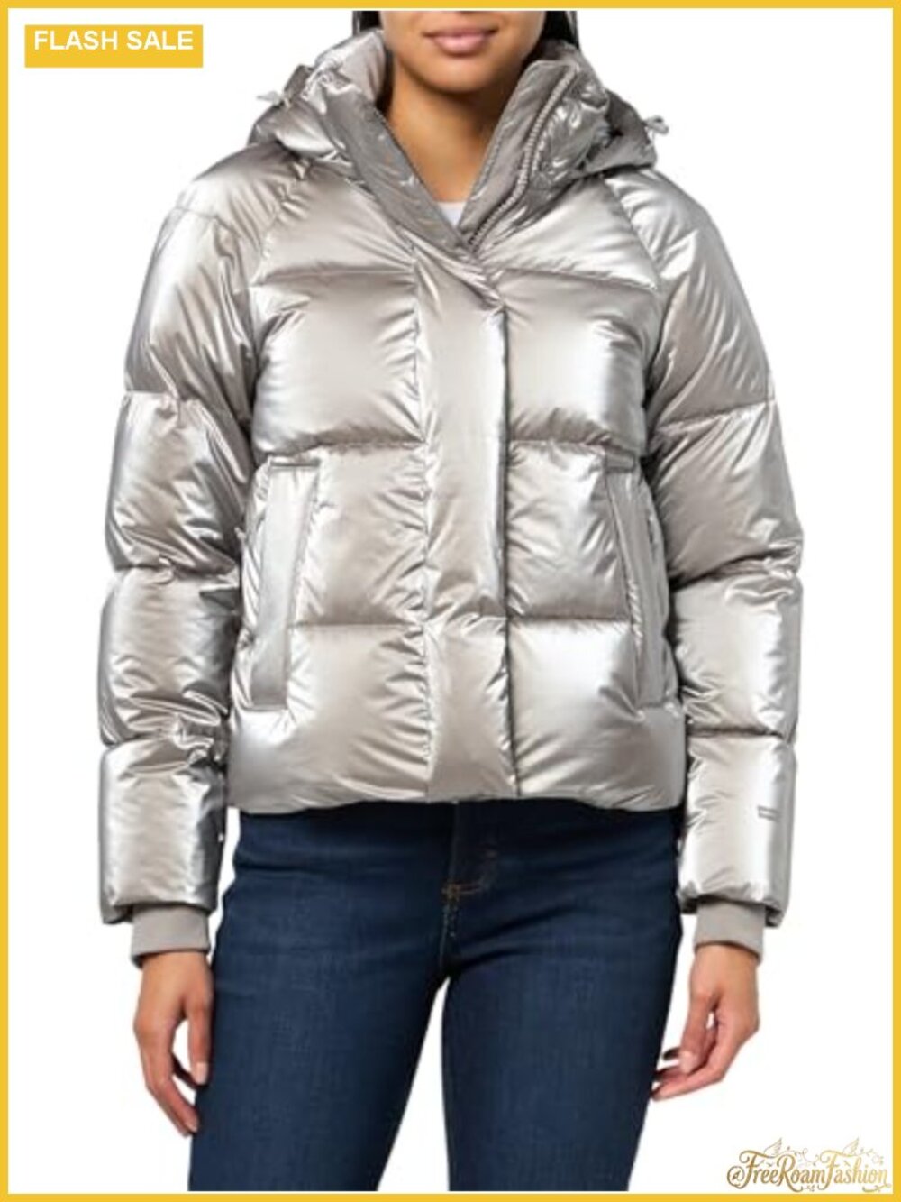 Levi's Cloud Puff Hooded Puffer Jacket Water Resistant Cold Weather Coat